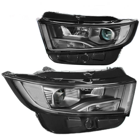 For 2015-2018 Ford Edge Pair Factory Style Projector Headlight Lamp Black Clear DNA MOTORING