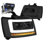 For 2015-2018 Ford Focus Led Smoked Amber Projector Headlight W/Led Kit+Cool Fan DNA MOTORING