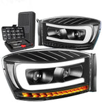 For 2015-2018 Ford Focus Led Tinted Amber Projector Headlight W/Led Kit+Cool Fan DNA MOTORING
