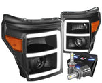 For 2015-2018 Ford Focus Led Tinted Clear Projector Headlight W/Led Kit+Cool Fan DNA MOTORING