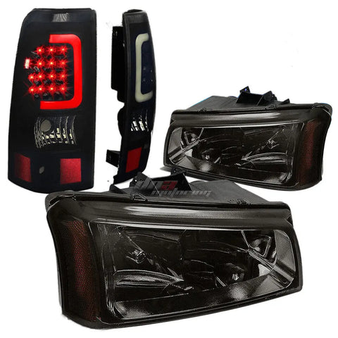 For 2015-2020 Chevy Colorado Led Drl Tube Projector Headlight+Tools Chrome/Clear DNA MOTORING