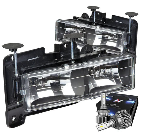 For 2015-2020 Chevy Colorado Led Drl Tube Projector Headlight+Tools Smoked/Amber DNA MOTORING