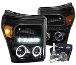 For 2015-2020 Chevy Colorado Led Projector Headlight W/Led Kit Slim Style Black DNA MOTORING
