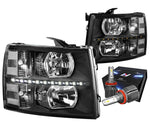 For 2015-2020 Chevy Colorado Led Projector Headlight W/Led Kit Slim Style Smoked DNA MOTORING
