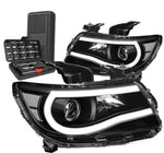 For 2015-2020 Colorado Pair 3D Led Drl Projector Headlights+Tools Black/Clear DNA MOTORING