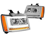 For 2017-2018 Elantra Oe Style Black Housing Amber Side Projector Headlight Lamp DNA MOTORING