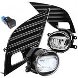 2018-2020 Toyota Camry Se Xse Led Front Bumper Fog Light Lamp+Bezel+Switch DNA MOTORING