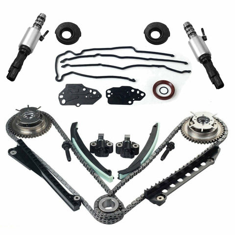 For 5.4 Ford F150 F250 Lincoln 3V Timing Chain Kit Cam Phaser Timing+cover Seal SILICONEHOSEHOME