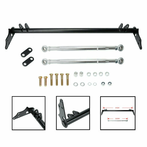For 88-91 Honda Civic EF CRX Front Suspension Traction Control Arm Tie Bar Kit SILICONEHOSEHOME
