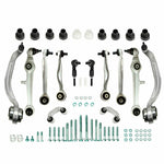 For Audi A4 A6 1994-01 12pc Control Arms Ball Joint Tie Rods Suspension Link Kit SILICONEHOSEHOME