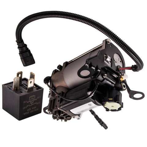 For Auid A8/S8 D3 4E 03-10 4E0616007E Air Suspension Air Compressor Pump + Relay MaxSpeedingRods