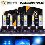 For Chevy Silverado 1500 2500 Hd 2003-2005 2006 Led Headlights+Fog Lights Bulbs EB-DRP