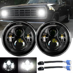 For Dodge D100 D200 D300 Pickup 7Inch Round Led Headlights Hi/Lo Sealed Beam 2X EB-DRP