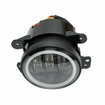 For Jeep Wrangler JK 07-17 7" Halo LED Headlight Fog Light Turn Signal Combo Kit F1 RACING