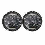 For Jeep Wrangler JK 07-17 7" Halo LED Headlight + LED DRL Fog Light Combo Kit F1 RACING