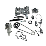 For Toyota 2.4 22Re Pickup Timing Chain Kit Cover W/ Steel Rail Oil Water Pump BLACKHORSERACING