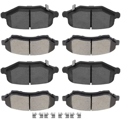 Front And Rear Ceramic Brake Pads For Chrysler Town & Country Volkswagen Routan ECCPP