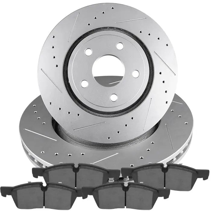 Front Ceramic Brake Pads And Rotors For 1117 Dodge Durango Jeep Grand