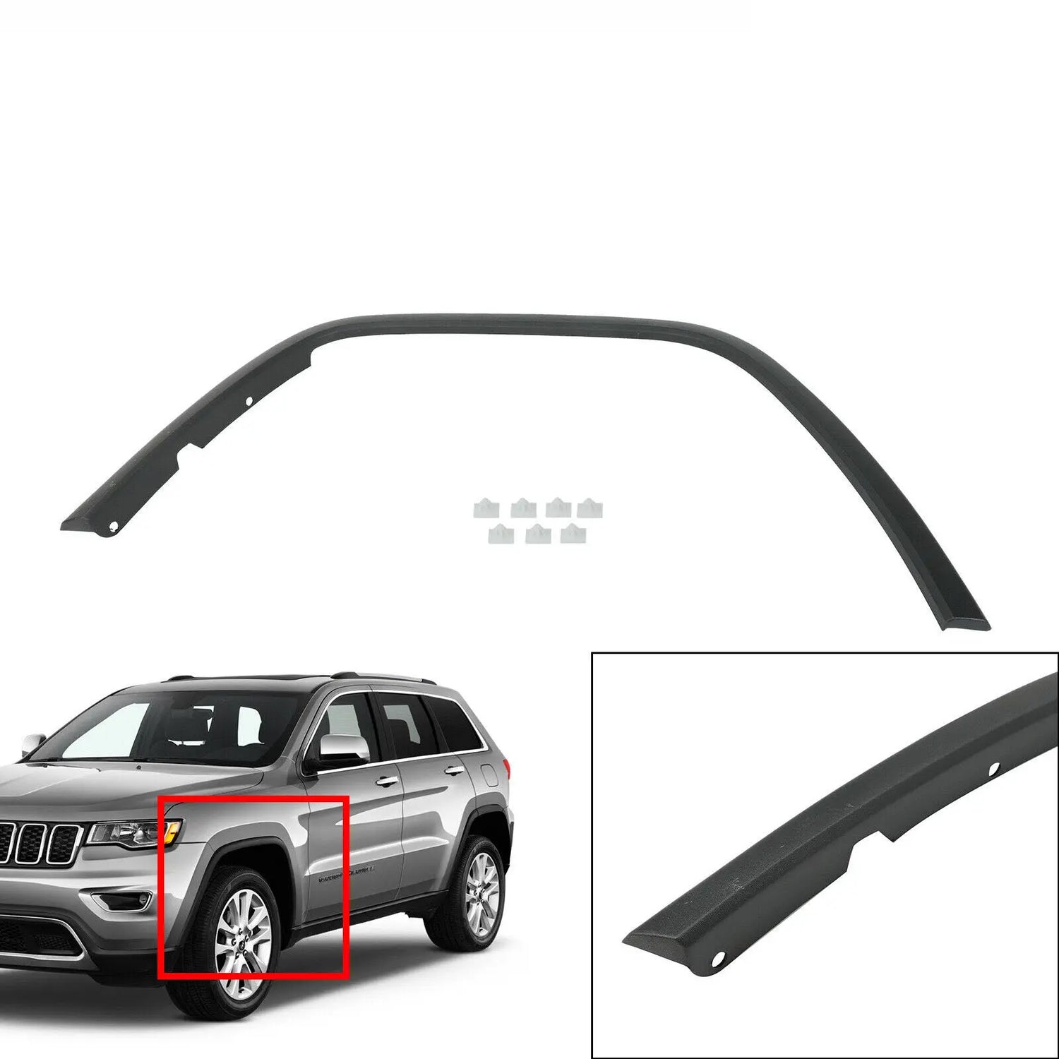 Front Fender Flare Textured Left Driver Side For 2011 2016 Jeep