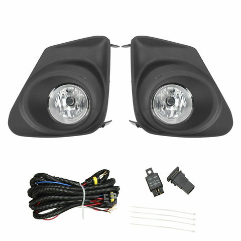 Front Fog Lights Driving Lamp+Switch+Wiring For 2011-2013 11-13 Toyota Corolla F1 RACING