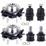 Front Lower Ball Joint Wheel Hub Bearing For 2003-2006 Chevrolet SSR Trailblazer ECCPP