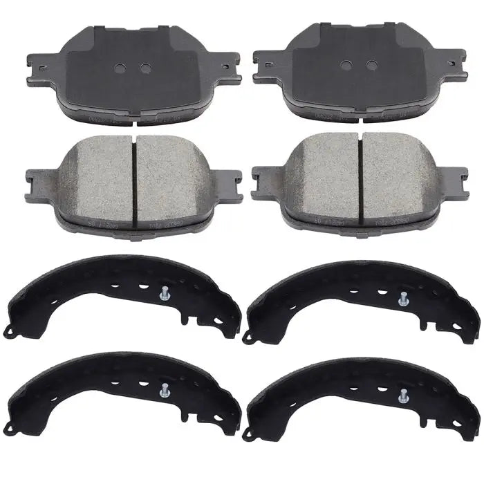 Front Rear Brake Rotors & Brake Drums For 20022004 2005 Toyota Celica