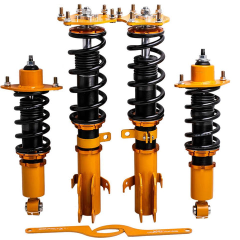 Front Rear Coilover Shock Absorber Set O/S compatible for Honda CRV CR-V 2007-Onwards New MaxpeedingRods