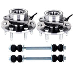 Front Sway Bar Linkages with Wheel Hub Bearing For 2002 2003 2004 GMC Yukon ECCPP