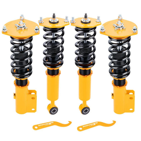 Full Coilover Shock Kits compatible for Mitsubishi 3000GT compatible for FWD 91-99 3.0L Stealth 1991-1996 MaxpeedingRods