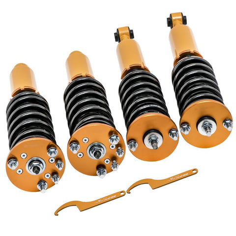 Full Coilover Suspension Lowering Kits compatible for Honda Accord 2003-2007 compatible for Acura TSX 2004-2008 MaxpeedingRods