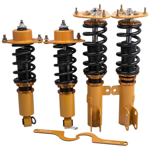 Full Coilovers Kits compatible for Toyota Corolla 09-17 E140 E170 Adj. Height Shocks Struts MaxpeedingRods