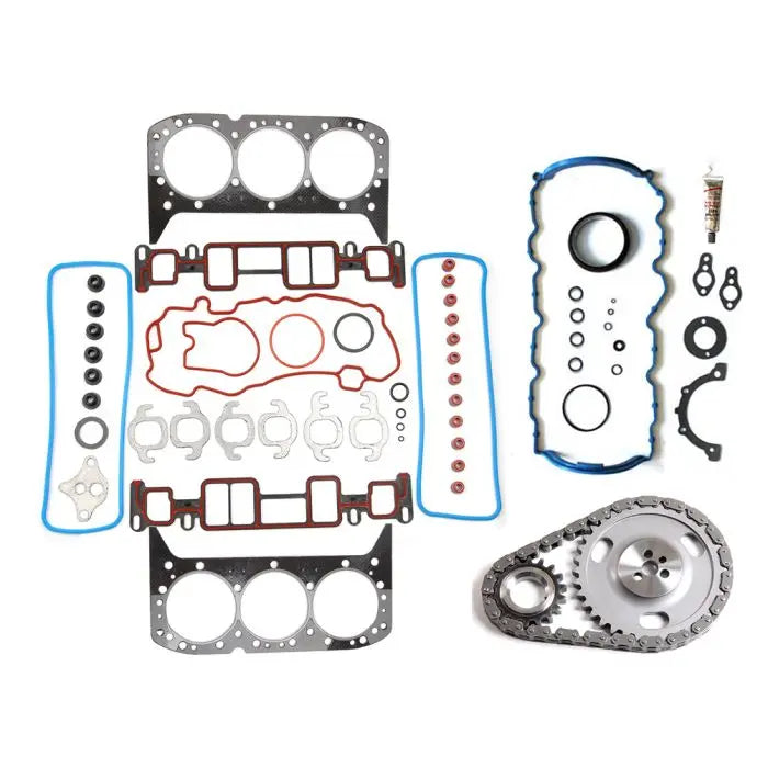Full gasket set timing chain kit for oldsmobile isuzu gmc chevrolet 4