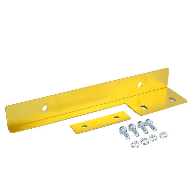 Gold Aluminum Front Bumper License Plate Relocation Kit Bracket Hook T