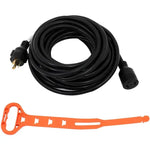 Generator Power Cord Extension Cord 40FT 30A, L5-30P to L5-30R Locking Connector ECCPP