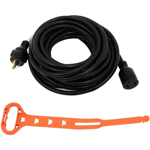 Generator Power Cord Extension Cord 40FT 30A, L5-30P to L5-30R Locking Connector ECCPP