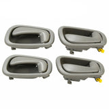 Gray Inside Door Handles 2 Left 2 Right For 1998-2002 Toyota Corolla Prizm BLACKHORSERACING