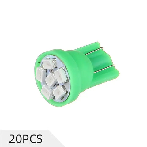 Green T10 LED Dome Map Trunk Light Bulb 6-3020-SMD 6000K Fit 2001-2012 Dodge Ram 1500/2500/3500 ECCPP