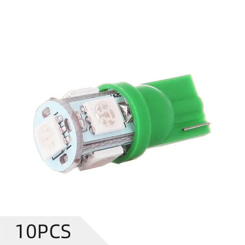 Green T10 LED License plate light Bulb 5-5050-SMD 6000K Fit 2004-2012 Mazda 3/2014-2015 Ram 1500 ECCPP