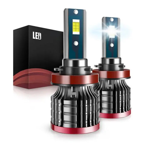 H11/H9/H8 LED Headlight Bulb High Low Beam Headlamp Conversion Kit - 80W 16000LM 6500K Cool White 2Pcs ECCPP