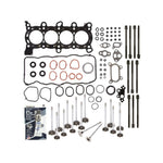 Head Gasket Set Intake Exhaust Valves Fit 06-11 Honda Civic 1.8 SOHC R18A1 R18A4 MIZUMOAUTO
