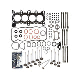 Head Gasket Set Intake Exhaust Valves Fit 06-11 Honda Civic 1.8 SOHC R18A1 R18A4 MIZUMOAUTO