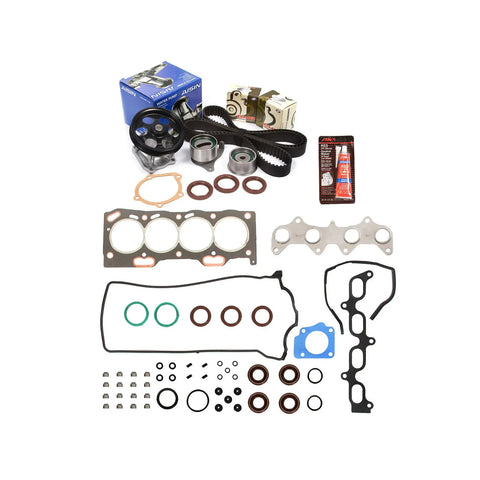 Head Gasket Set Timing Belt Kit AISIN Water Pump Fit 95-98 Toyota 1.5 5EFE MIZUMOAUTO