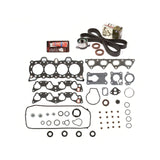 Head Gasket Set Timing Belt Kit Fit 88-91 Honda Civic CRX 1.6 SOHC D16A6 MIZUMOAUTO