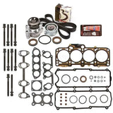 Head Gasket Set Timing Belt Kit Water Pump Fit 98-06 VW Beetle Golf Jetta 2.0 MIZUMOAUTO
