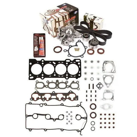 Head Gasket Set Timing Belt Kit Water Pump Fit 99-00 Mazda Protege 1.8 FP MIZUMOAUTO