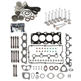 Head Gasket Set Valve Timing Belt Kit Water Pump Fit 99-05 Hyundai Kia 2.4L DOHC MIZUMOAUTO