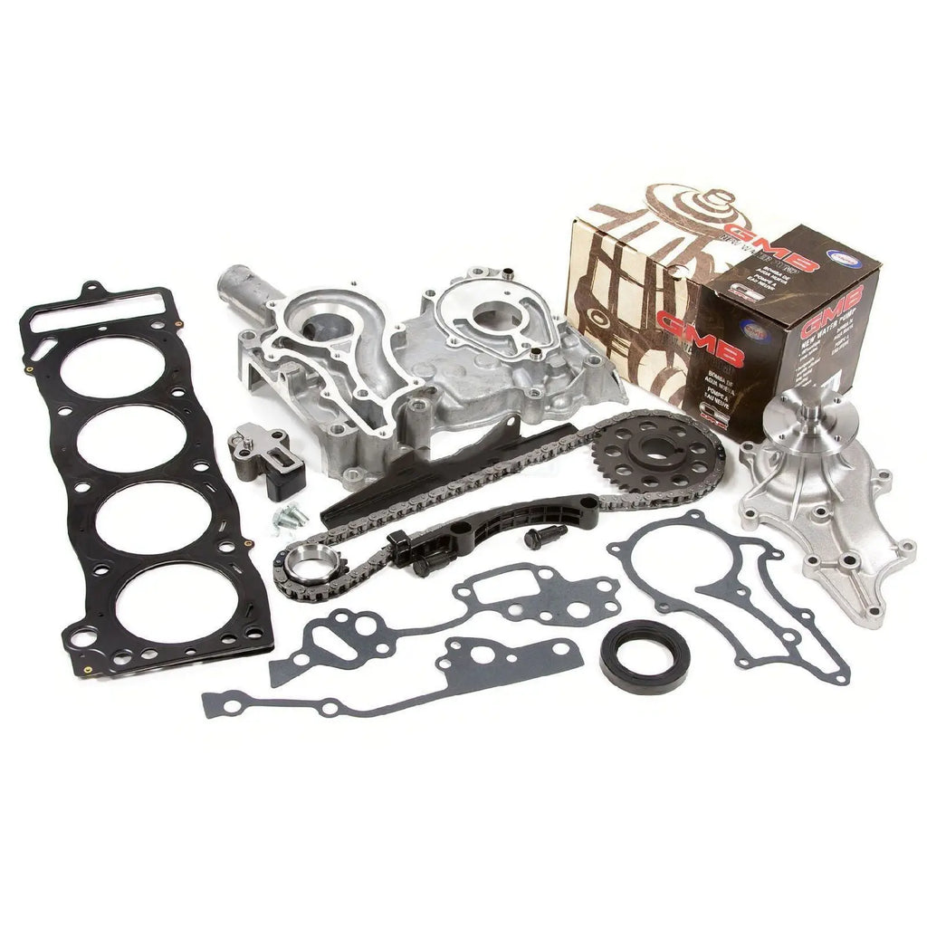 Heavy Duty Timing Chain Kit Cover Water Pump Head Gasket Fit 8595 Toy