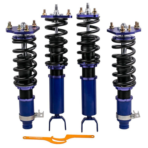 Height Adjustable Coilovers compatible for Honda Prelude 1992-2001 Lowering Shocks Struts MaxpeedingRods