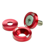 J2 10Pc Red Aluminum Front/Rear Fender/Engine/Bumper/Bracket Washer+Bolt Kit DNA MOTORING