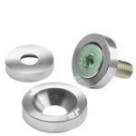 J2 6P Silver M8X1.25 Front/Rear Fender/Engine Bay/Bumper/Bracket Washer+Bolt Kit DNA MOTORING
